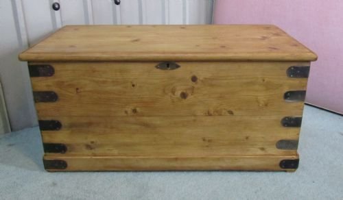 Victorian Pine Blanket Box