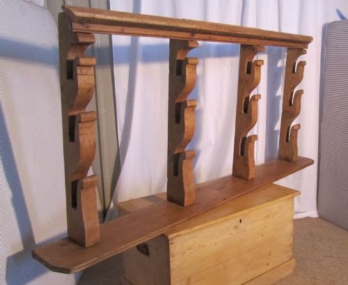 Georgian Pine Spit Rack Holder for Roasting Jacks