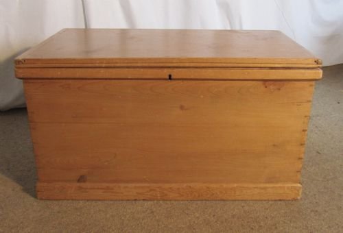 A Large Victorian Pine Blanket Box.