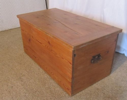 Victorian Pine Blanket Box or Coffee Table