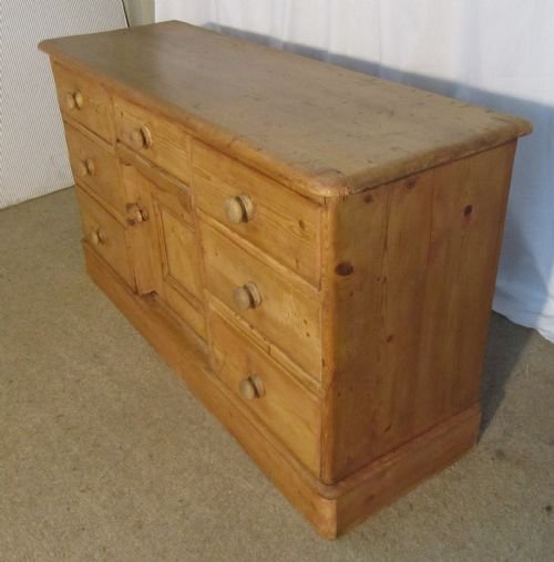 fig 1. Attractive Country Style Stripped Pine Sideboard or Dresser Base