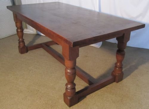 fig 1. A Victorian Oak Farmhouse Dining Table