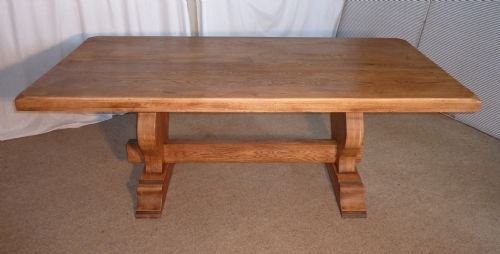 fig 2. A 19th Century French Oak Refectory Table and Benches