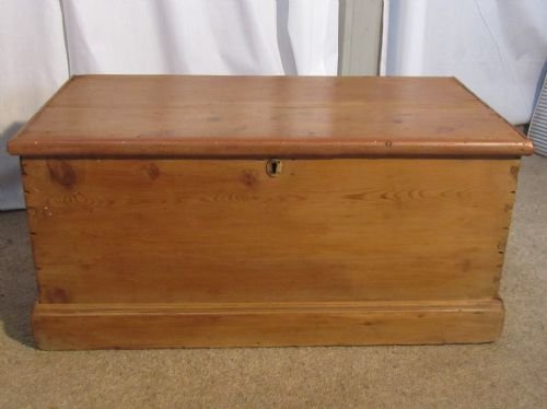 fig 1. A Victorian Pine Blanket Box or Coffee Table