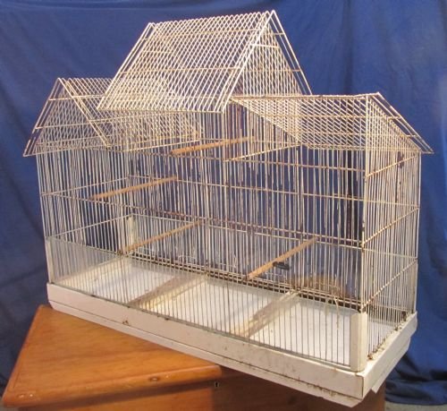 An Edwardian Iron Canary Birdcage