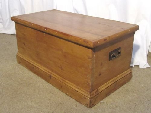 fig 1. A Victorian Pine Blanket Box or Coffee Table