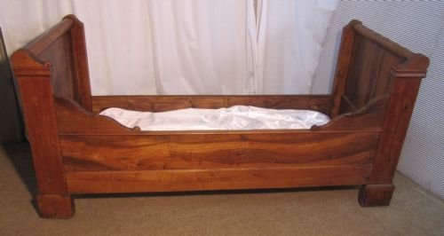 fig 2. 19th Century French Empire Style Day Bed or Single Sleigh Bed.