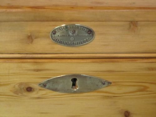 fig 1. A Large Victorian Pine Carpenters Box or Sea Chest