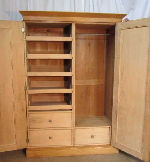 fig 1. A Victorian Stripped Pine Wardrobe Compactum