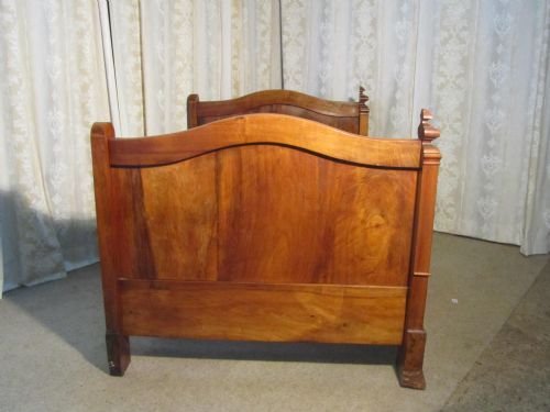 fig 2. French Walnut Sleigh Bed or Empire Style Day Bed