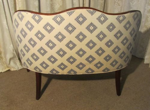 fig 1. Charming Edwardian Upholstered Mahogany Sofa