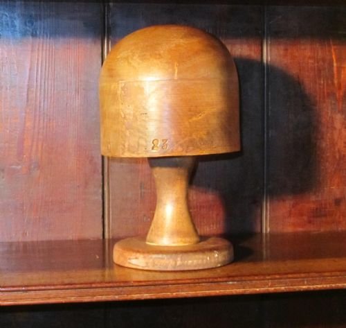 Vintage 19th Century French Hat Block Stand, Shop Display