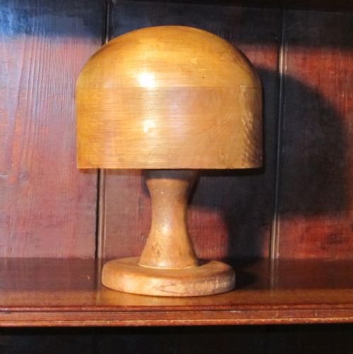 fig 1. Vintage 19th Century French Hat Block Stand, shop display