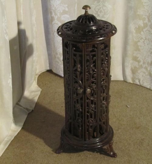 French Enamelled Cast Iron Stove Green House Heater