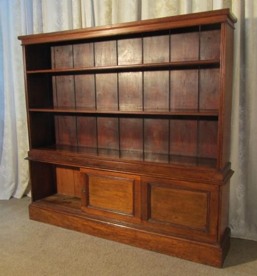 fig 1. Large Open Fronted Barristers Book Case with cupboards