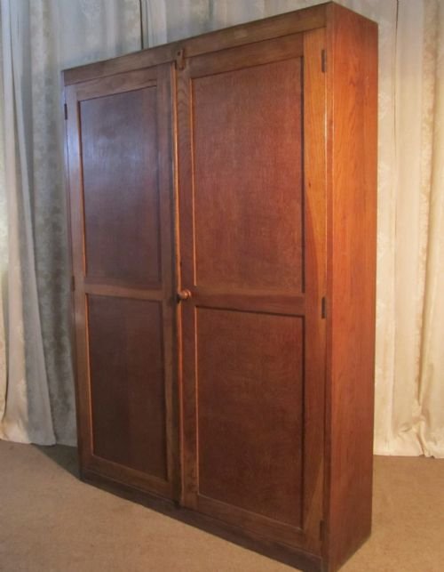 fig 1. A Golden Oak School Book Cupboard