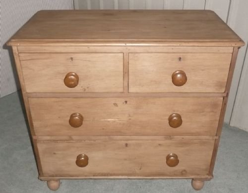 Victorian Stripped Pine Chest of Drawers