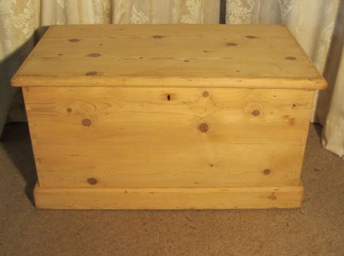 Very Large Georgian Bleached Pine Coffer, Blanket Box or Coffee Table