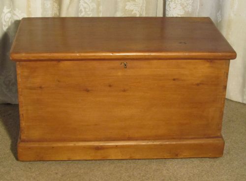 A Large Victorian Pine Blanket Box or Coffee Table