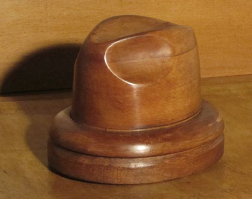 French Fruit Wood Hat Block Milliners Form