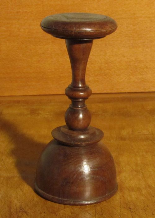 An French Oak Turned Wooden Hat Display Stand
