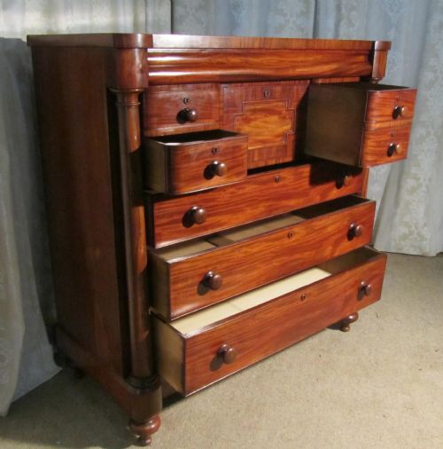 fig 1. Large Victorian Mahogany Chest of Drawers, Scotch Chest