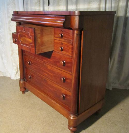 fig 2. Large Victorian Mahogany Chest of Drawers, Scotch Chest