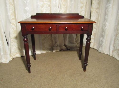 A Small Victorian Mahogany Writing Table or Side Table
