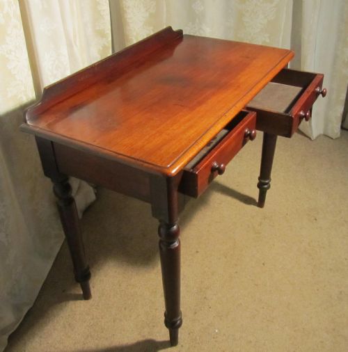 fig 1. A Small Victorian Mahogany Writing Table or Side Table