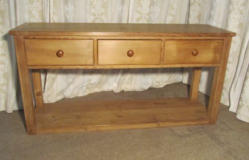 A Very Large Georgian Rustic Pine Pot Board Dresser