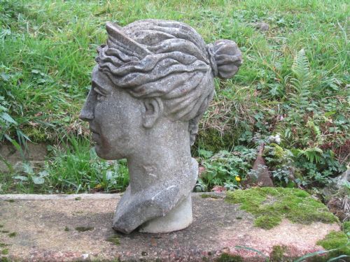 Weather Worn Head of the Goddess Dianna