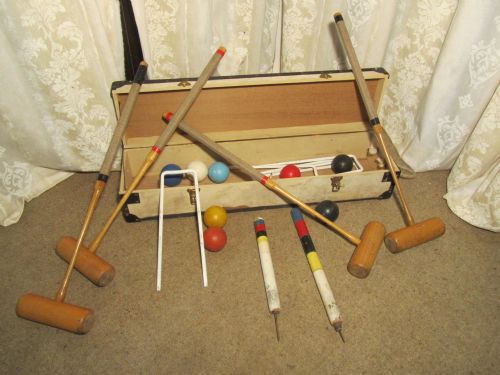 Charming Edwardian Croquet Set by Jaques in Box