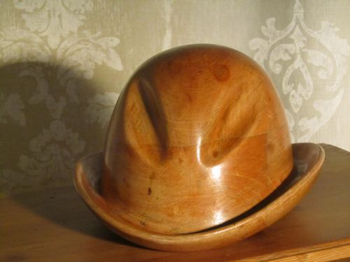 French Fruit Wood Hat Block Milliners Form