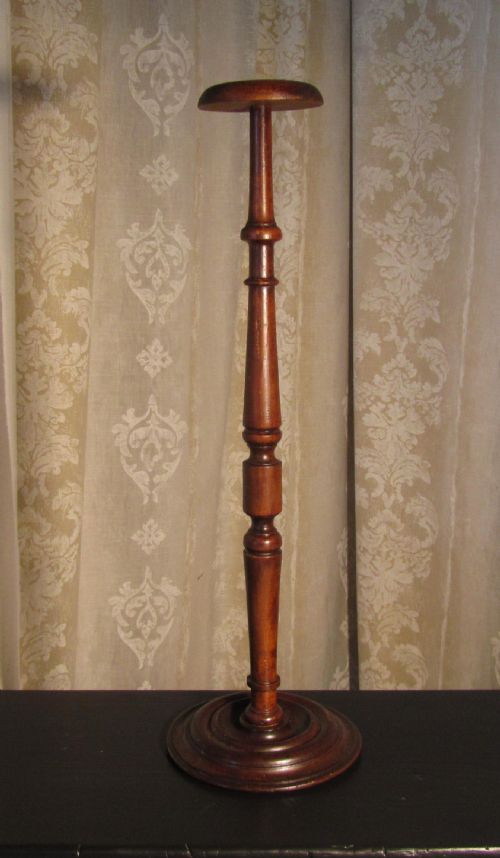 Tall 19th Century French Fruit Wood Hat Stand, Shop Display
