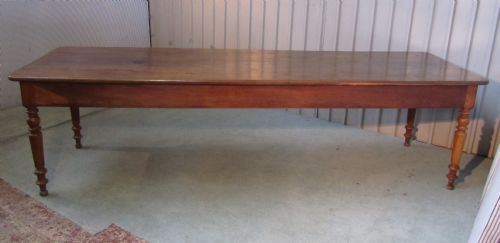 fig 2. VERY LONG FRENCH FARMHOUSE KITCHEN ELM TABLE