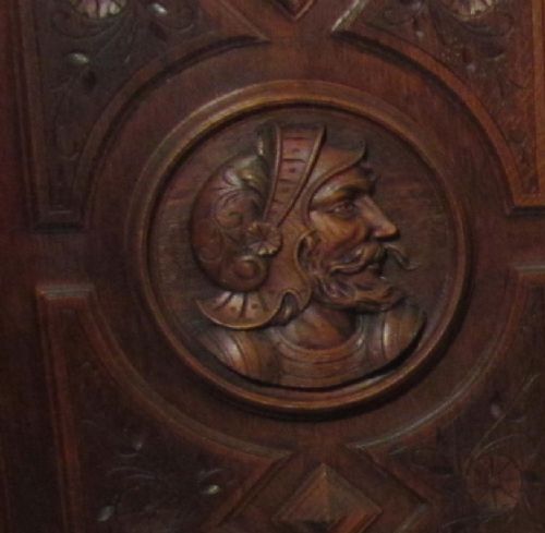 fig 1. A Pair of Superbly Carved Oak Door Panels