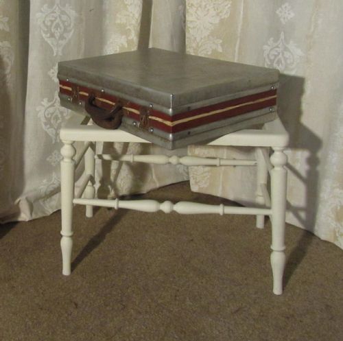 A Victorian Painted Luggage Rack, Suitcase Stand