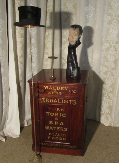 2 Antique Brass Hat Stands from Paris