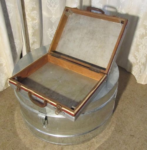 fig 2. 2 Vintage Polished Steel Instrument Cases