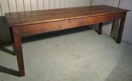 fig 1. A Large French Chestnut Farmhouse Kitchen Table