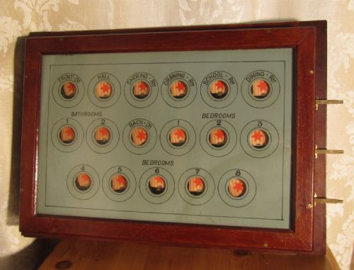 A Large Edwardian Servants Bell Indicator Box
