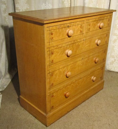 fig 2. Original Victorian Painted Pine Chest of Drawers