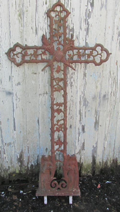 fig 1. Large Architectural French Cast Iron Cross