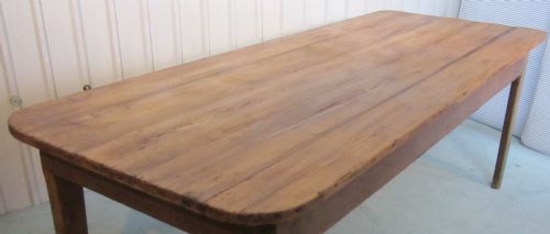 Large French Farmhouse Rustic Pine Table