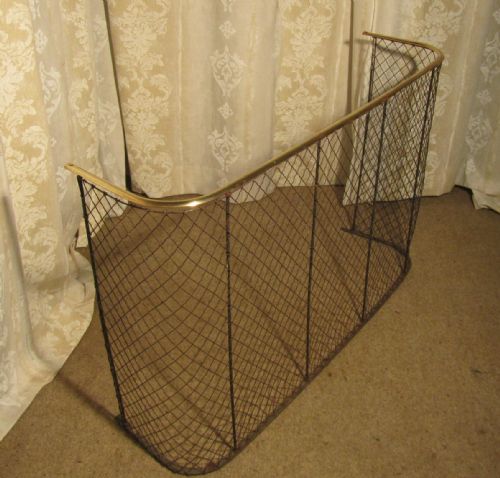 A High Victorian Nursery Fire Guard, Brass Fender