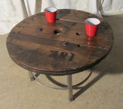 fig 1. Coffee Table, Industrial Antiques