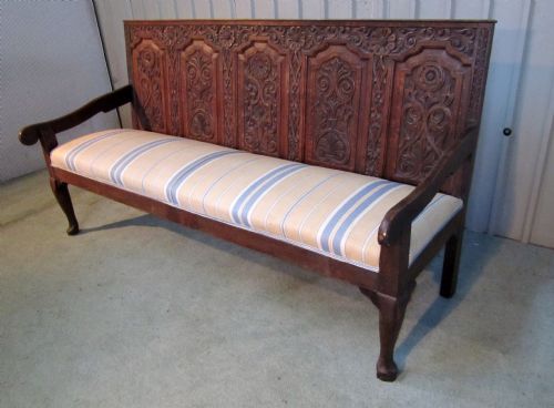 A 18th Century Very Long Oak Settle