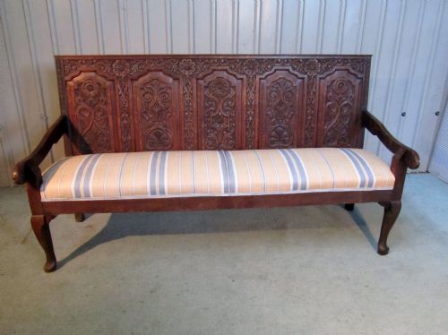 fig 1. A 18th Century Very Long Oak Settle