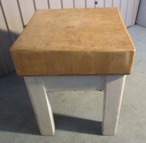 French Vintage Maple Butchers Block