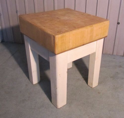 fig 1. French Vintage Maple Butchers Block